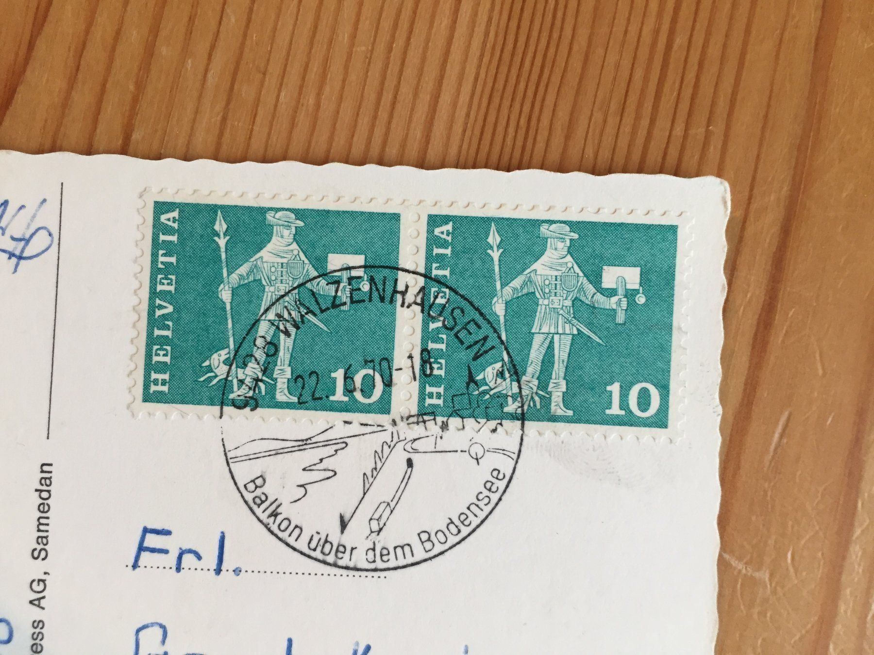 Cartoline postali: Werdenberg bei Buchs - AK 1970 – Usato da Oberuzwil venduto da Henri09 1