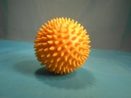 Massageball, Gummi, Dm: 8.5cm, gelb