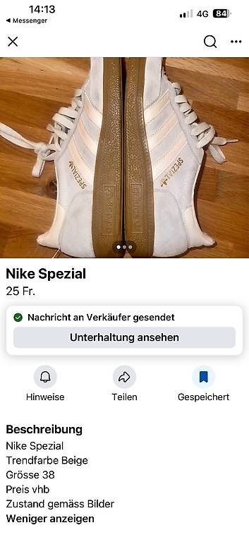 Scarpe da uomo: Adidas Spezial Schuhe – Usato da Pratteln venduto da Luxus.Fee