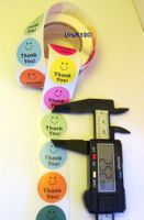 NEU Smiley Emoji Sticker 25mm Total 56 Stück