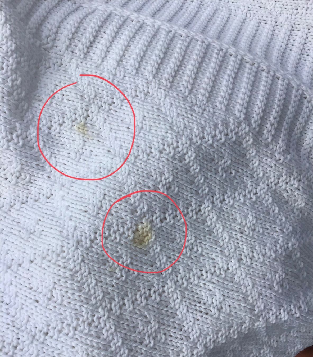 Coperte: Decke, Baumwolle, Handarbeit, gestrickt – Usato da Lenzburg venduto da dbr_hf8w 6