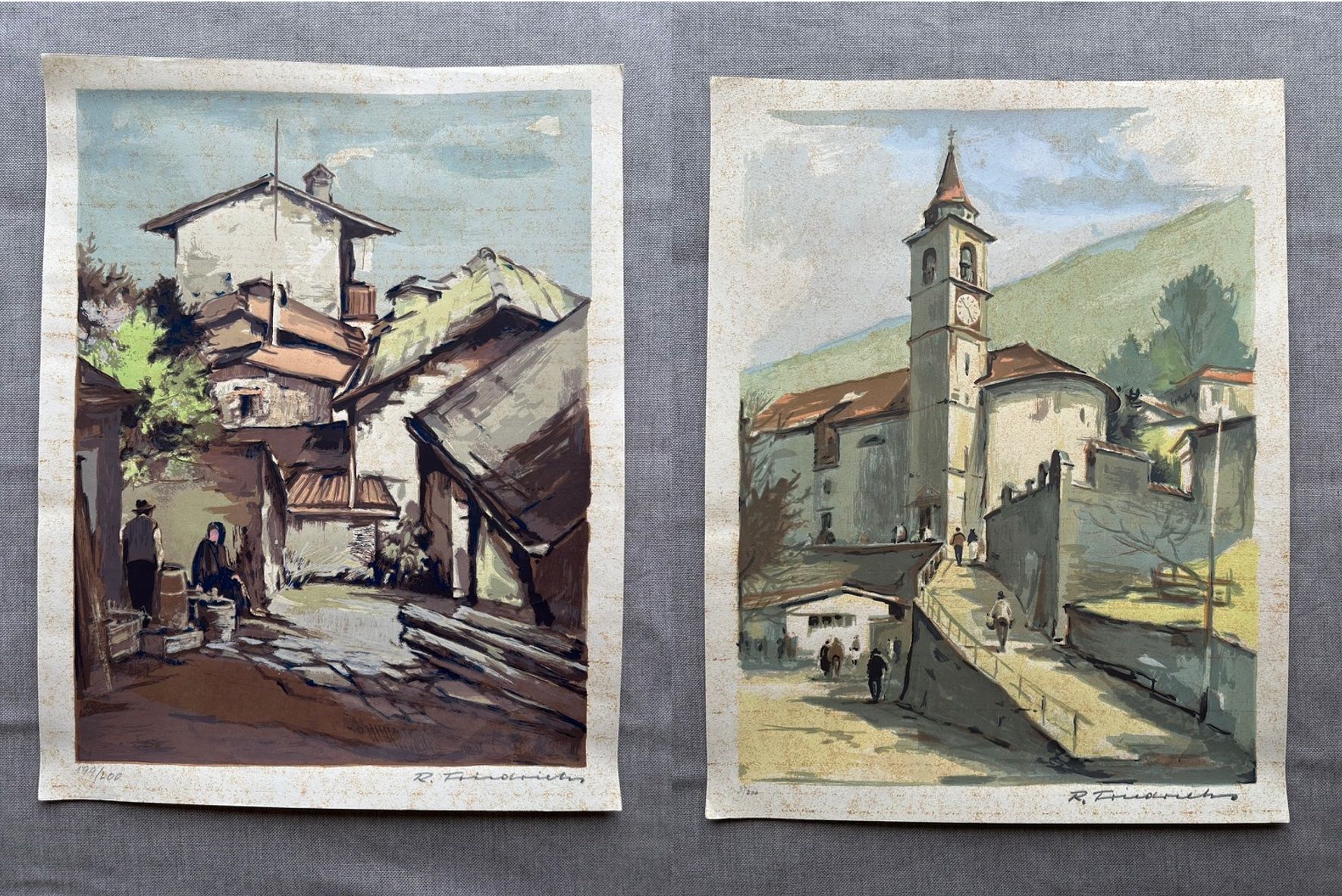 Grafica & Litografie: 2 Lithographien handsigniert, nummeriert – Usato da Wallisellen venduto da Flieder009