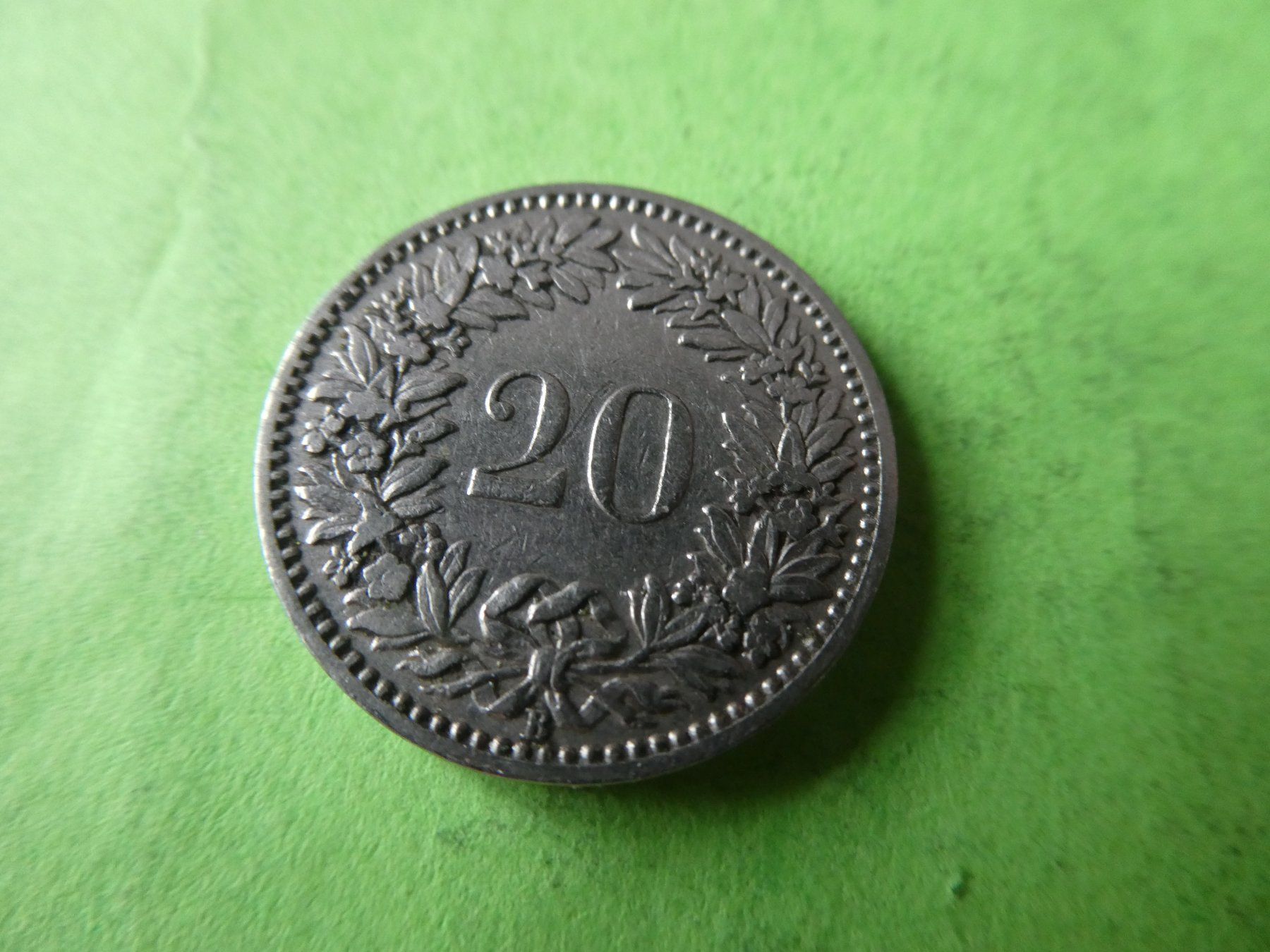 Alle Münzen: Schweiz 1899, 20 Rappen – Neu (gemäss Beschreibung) aus Hinterforst von Rohusri 1