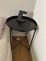Schwarzer Beistelltisch/Nachttisch im Industrial Look!