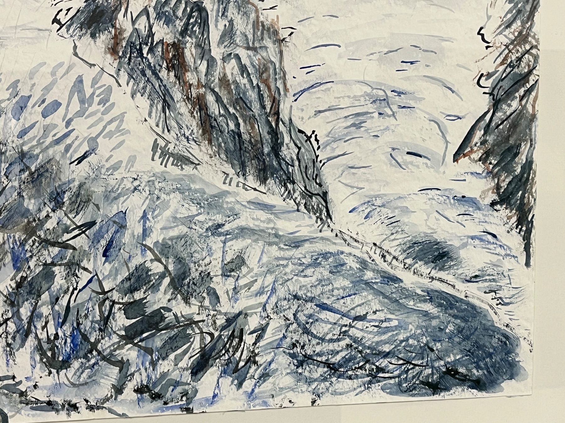 Dipinti: Original gerahmtes Wintergletschergemälde, Schweizer Alpenku – Usato da Basel venduto da PAUL_ART 4