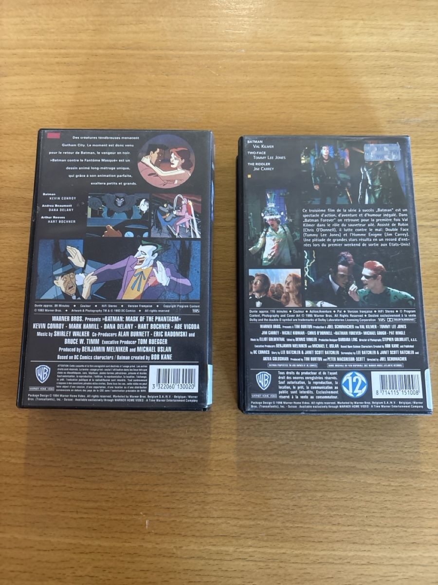 Tutti i VHS: Lot 2 cassettes VHS Batman – Usato da Les Brenets venduto da moe_ym8r 1