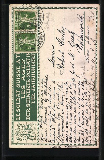 Cartoline postali: sign. Ed. Elzingre: 1386 Sempach, Der Sc – Usato da Berlin venduto da bartko-reher 1