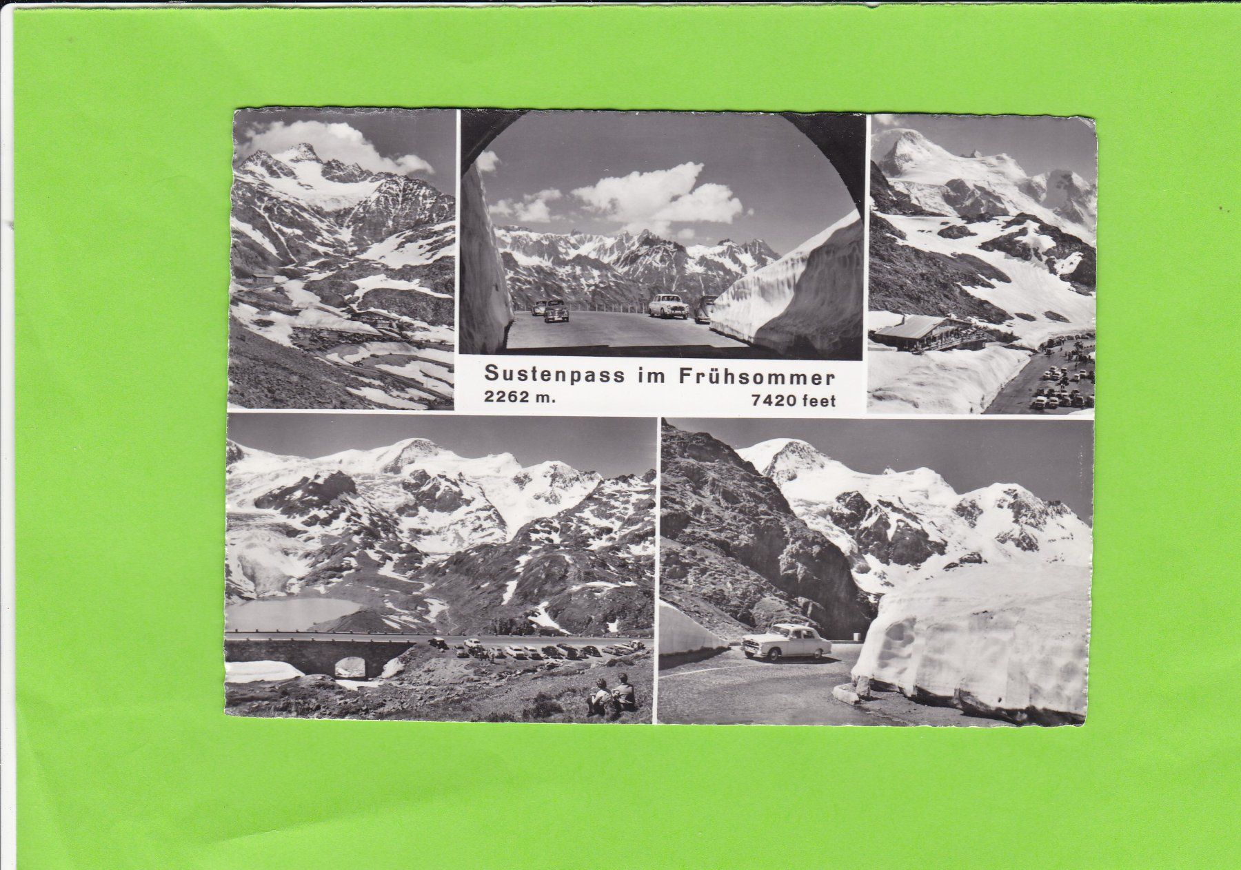 Cartoline postali: Sustenpass im Frühsommer-Oldtimer – Usato da St. Peterzell venduto da neckertal