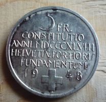 5 Franken Gedenkmünze Bundesverfassung, 1948