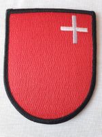 Vintage Badge Wappen Kanton Schwyz ST. GALLER STICKEREI