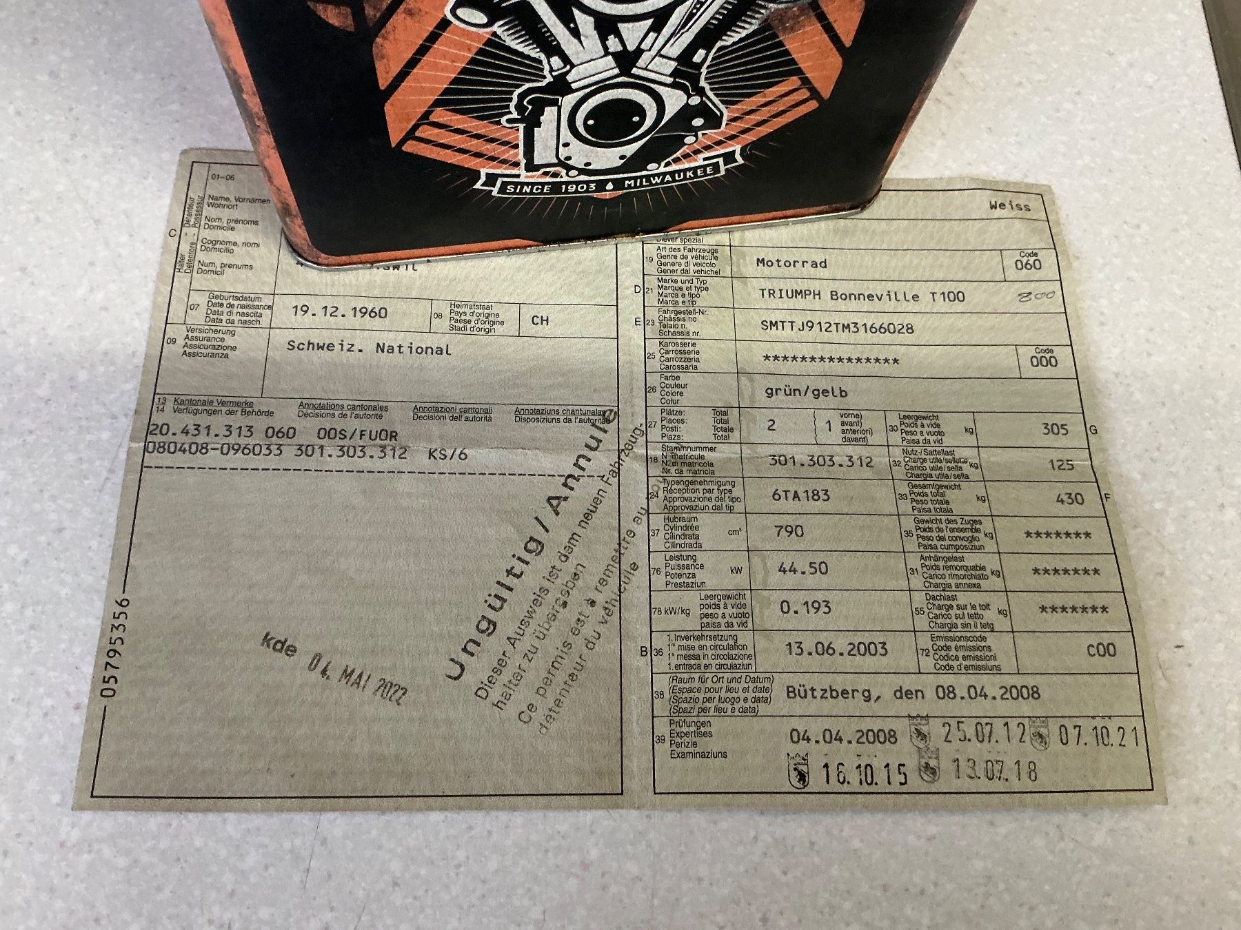 Triumph Chopper: TRIUMPH BONNEVILLE T100 – Usato da strengelbach venduto da Zoks 9