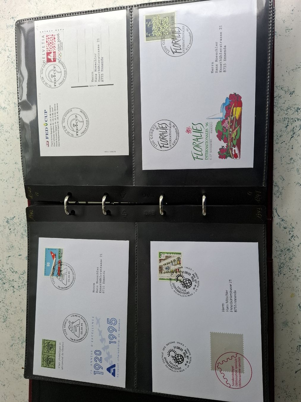 Tutti i francobolli: Briefe Werbe/Sonderstempel Kt.Genf – Usato da Glarus venduto da Strubeli0 5