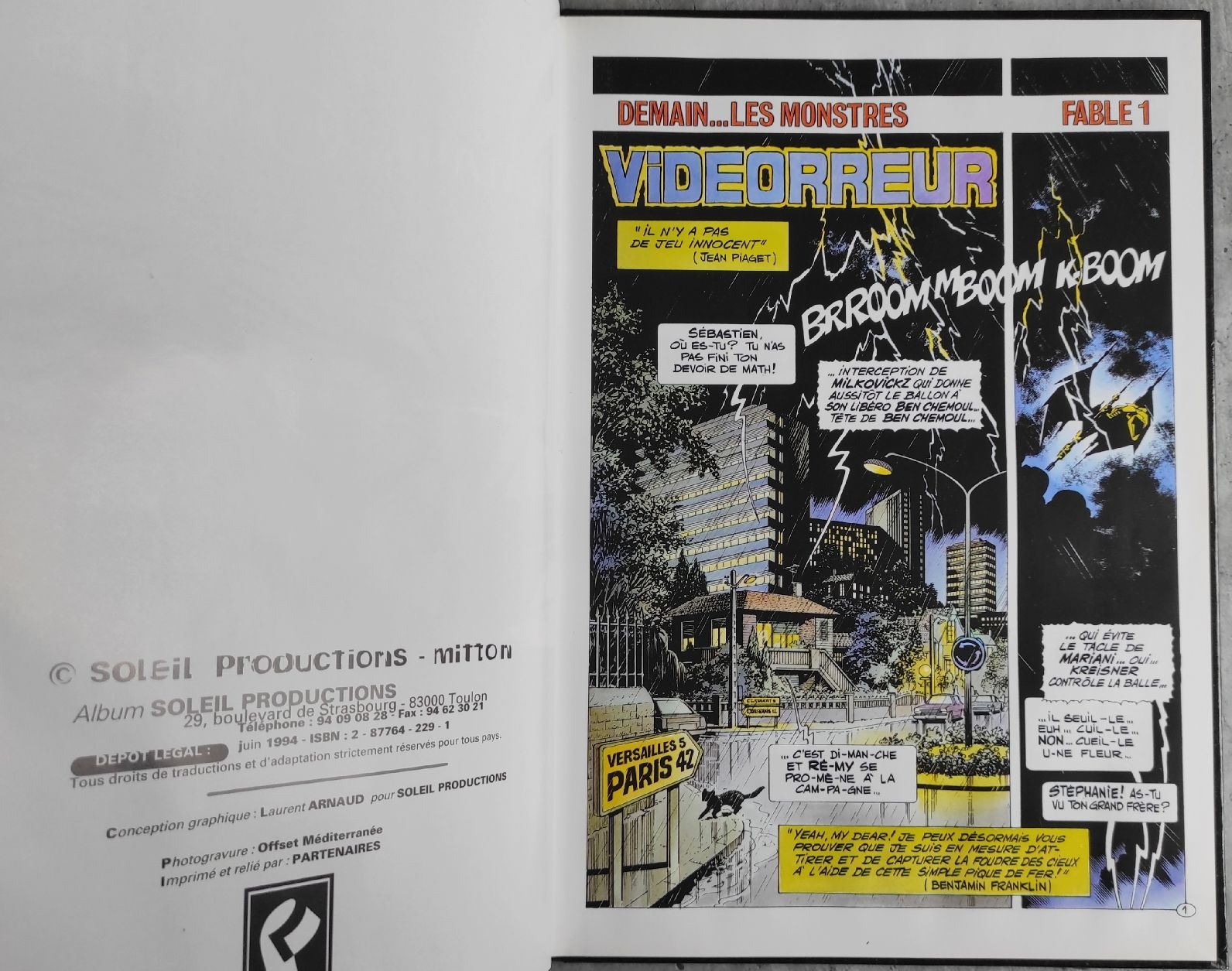 Fumetti: DEMAIN... LES MONSTRES (Mitton) – Usato da Biel/Bienne venduto da pijama 3