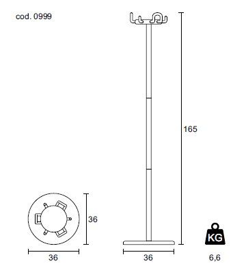 Garderobe: Rexite Garderobenständer Aiuto – Neu (gemäss Beschreibung) aus Biel/Bienne von Bureaurama 2