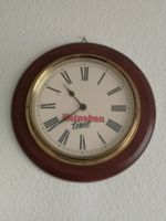 Wanduhr Heineken time Werbung Uhr Bier Reklame Holz/Messing