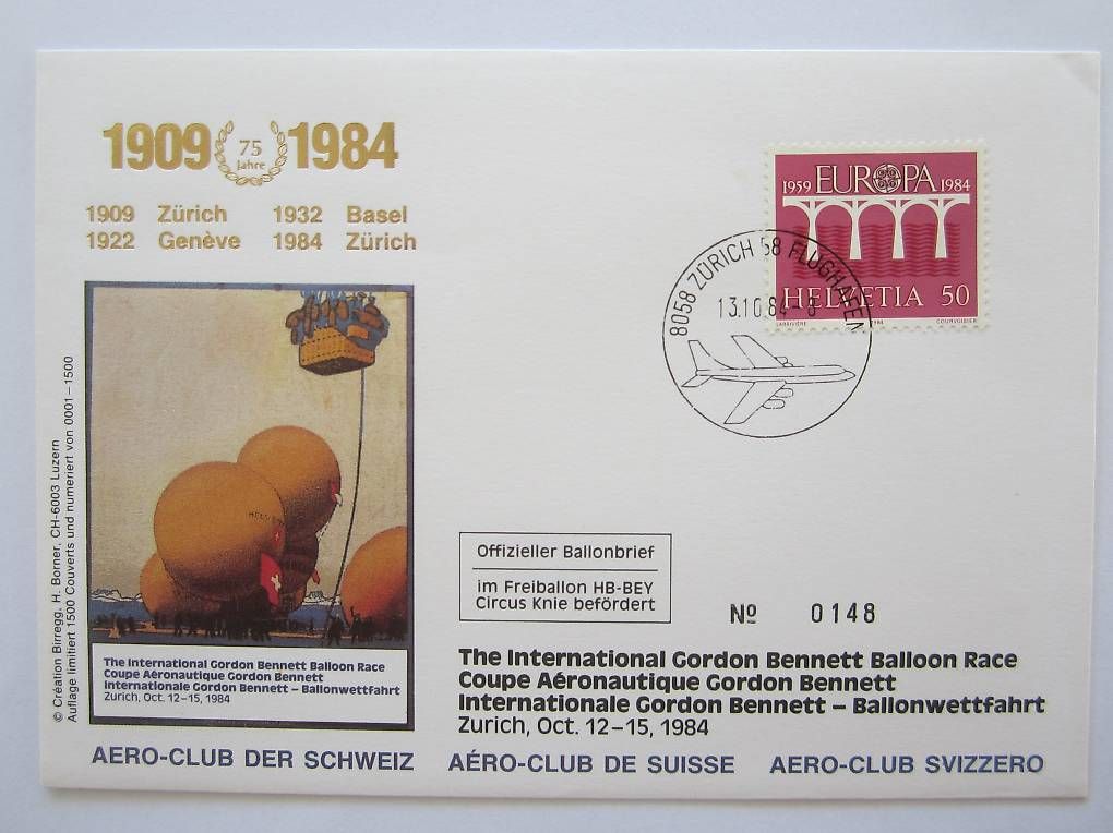 Tous les timbres: Briefmarken FDC Ballonwettfahrt – D'occasion à Saland par k_z_tny8