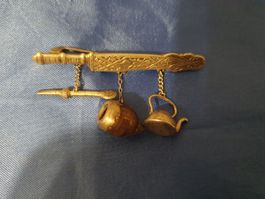 Trachtenschmuck Antik Silber Schwert Deutschland