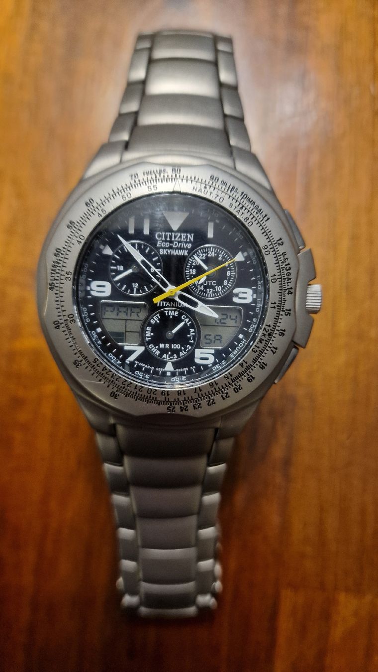 Citizen Eco Drive Skyhawk Titan Solar World Time Gebraucht In Urtenen 