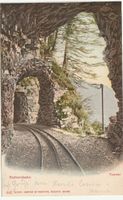 AK Rothornbahn 1903 mit Hotelstempel