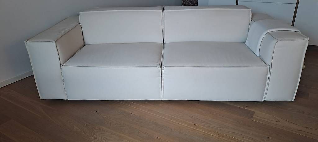 Divani: Elegantes 3-Platz-Sofa,  leinen, elfenbeinfarbig – Usato da Abtwil AG venduto da birgisch01 2