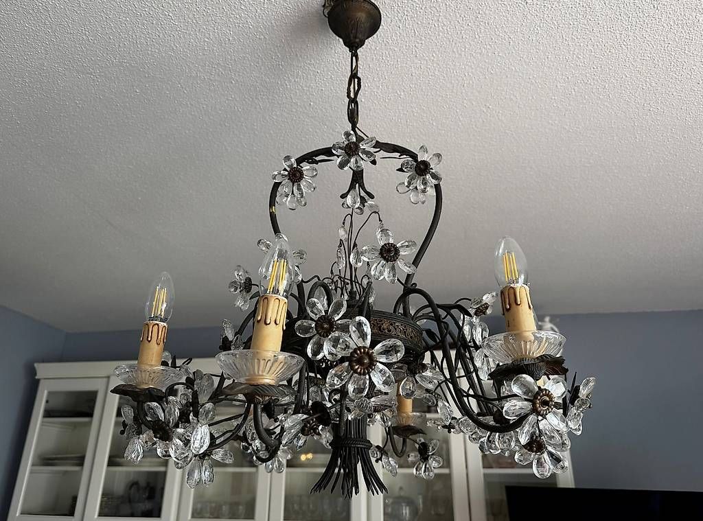 Lampadari & plafoniere: Kristallleuchter mit Blumenmotiven  – Usato da Zürich venduto da gug_7jvd 1