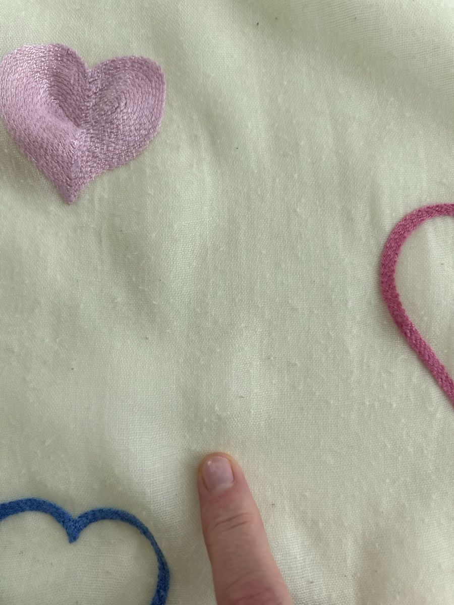 Foulards, Tücher & Schals: Pareo creme with hearts multicolor one size used – Gebraucht aus Saland von ele_vc96 2