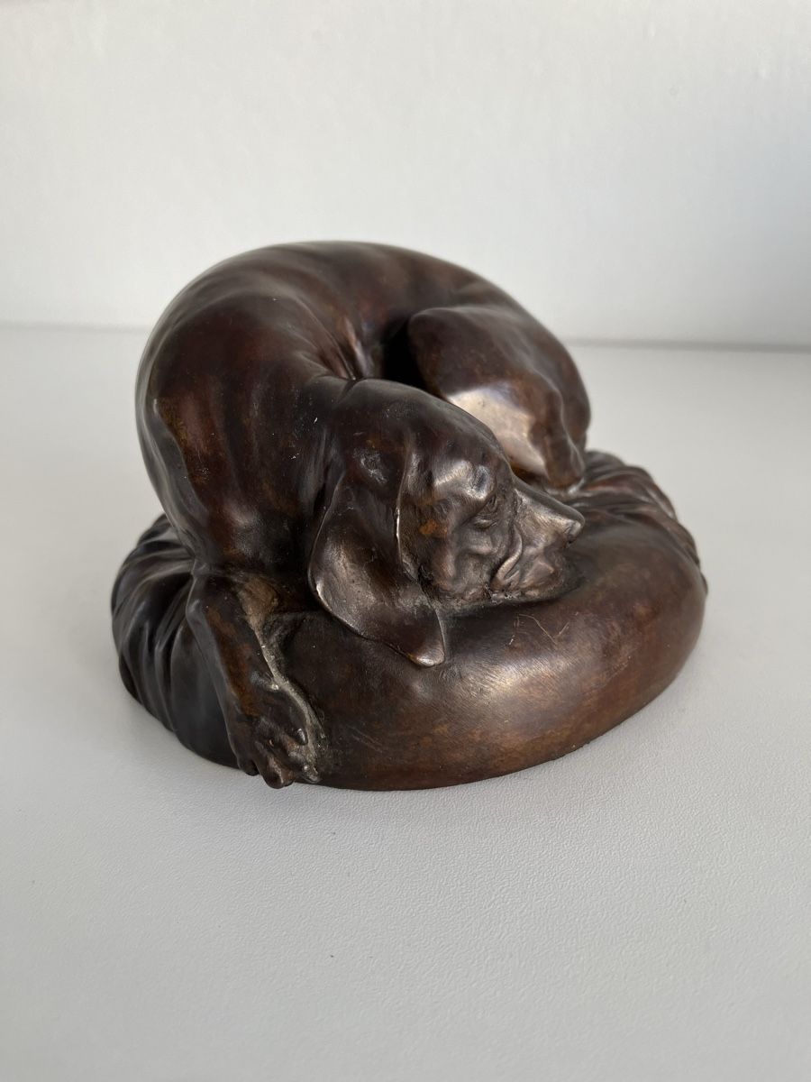Skulpturen & Statuen: liegender Hund aus Bronze – Gebraucht aus Wetzikon ZH von seli03 3