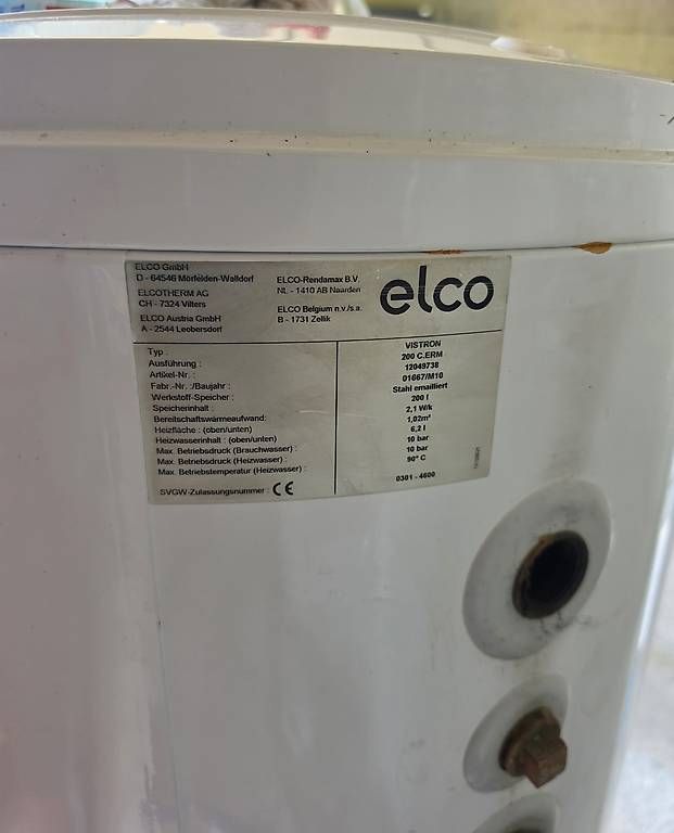 Sanitari: Chauffe eau Boiler Elco C.ERM 200 – Usato da Chernex venduto da petselekta 1