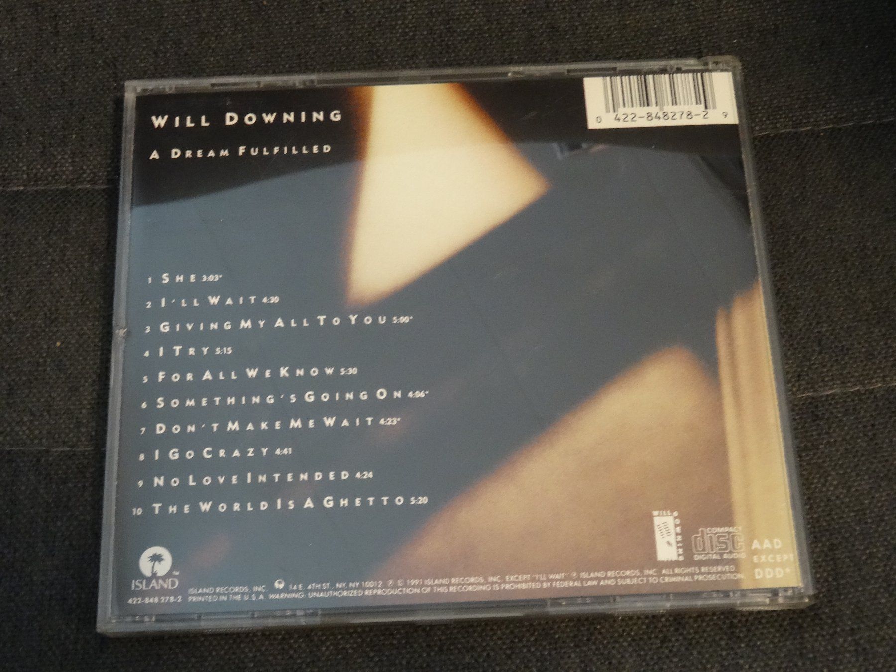 CDs: Will Downing - A Dream Fulfilled CD – Gebraucht aus Olten von Disc-Ausverkauf 1