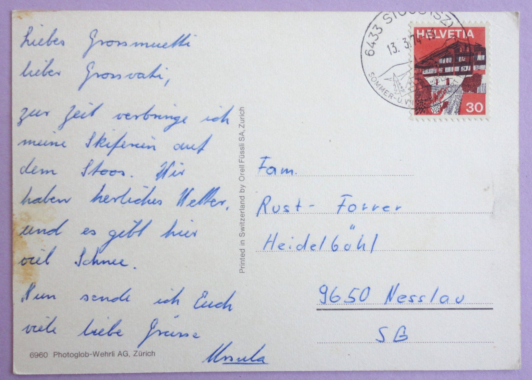 Cartes postales: Stoos – Défectueux à Fétigny par Billy2miny 1