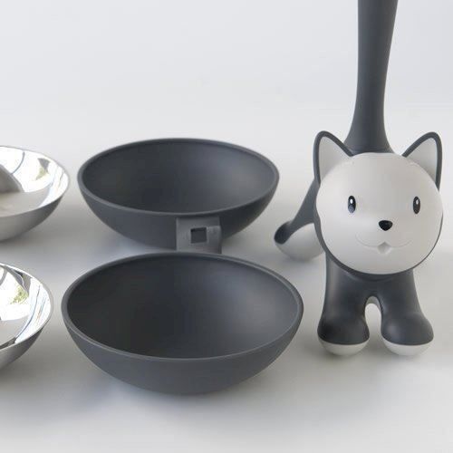 Futter: Alessi Tigrito Katzennapf Grau – Neu und originalverpackt aus Bottighofen von zaap 3