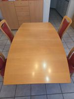 Esstisch mit 6 Stühlen mit Hochlehne