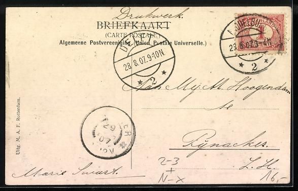Cartoline postali: Goes, Oostsingel, Nederlandsche Posterij – Usato da Berlin venduto da bartko-reher 1