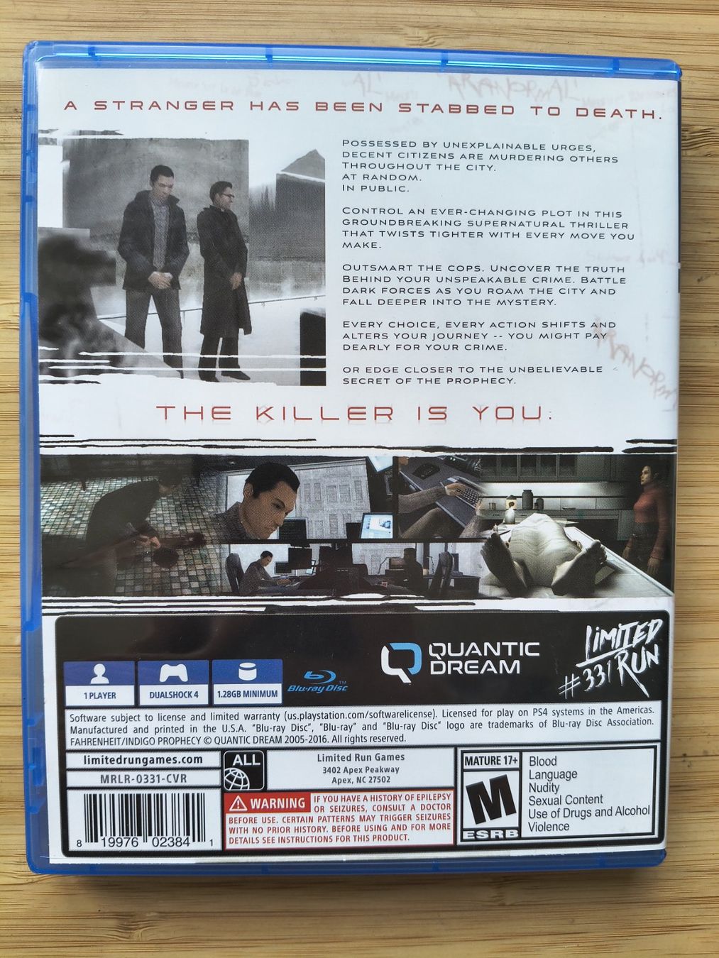 Spiele: Fahrenheit (PS 4) – Gebraucht aus Riedholz von ste_96cd 1