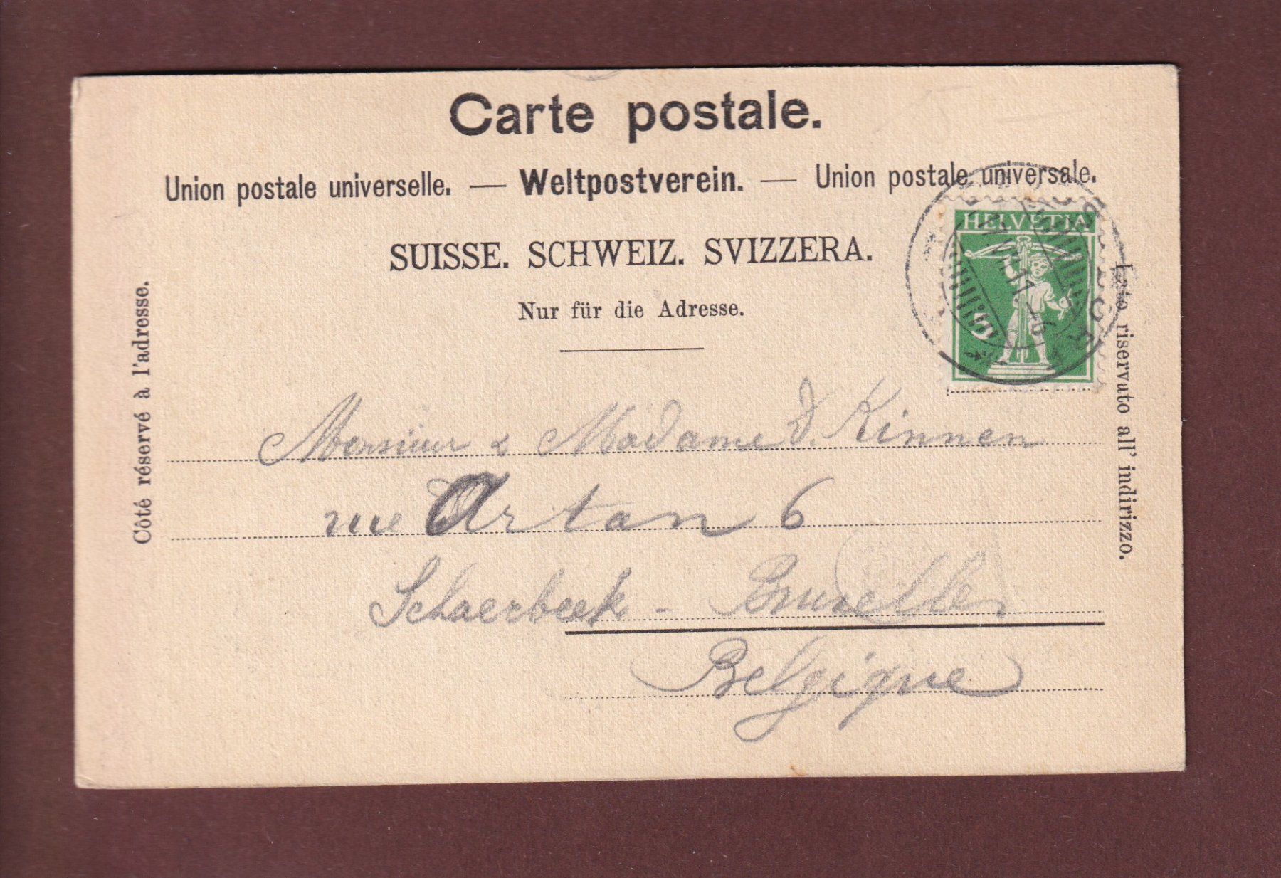 Cartes postales: Gruss aus DAVOS - Bahn - 1911 – D'occasion à Pully par nicecards 1