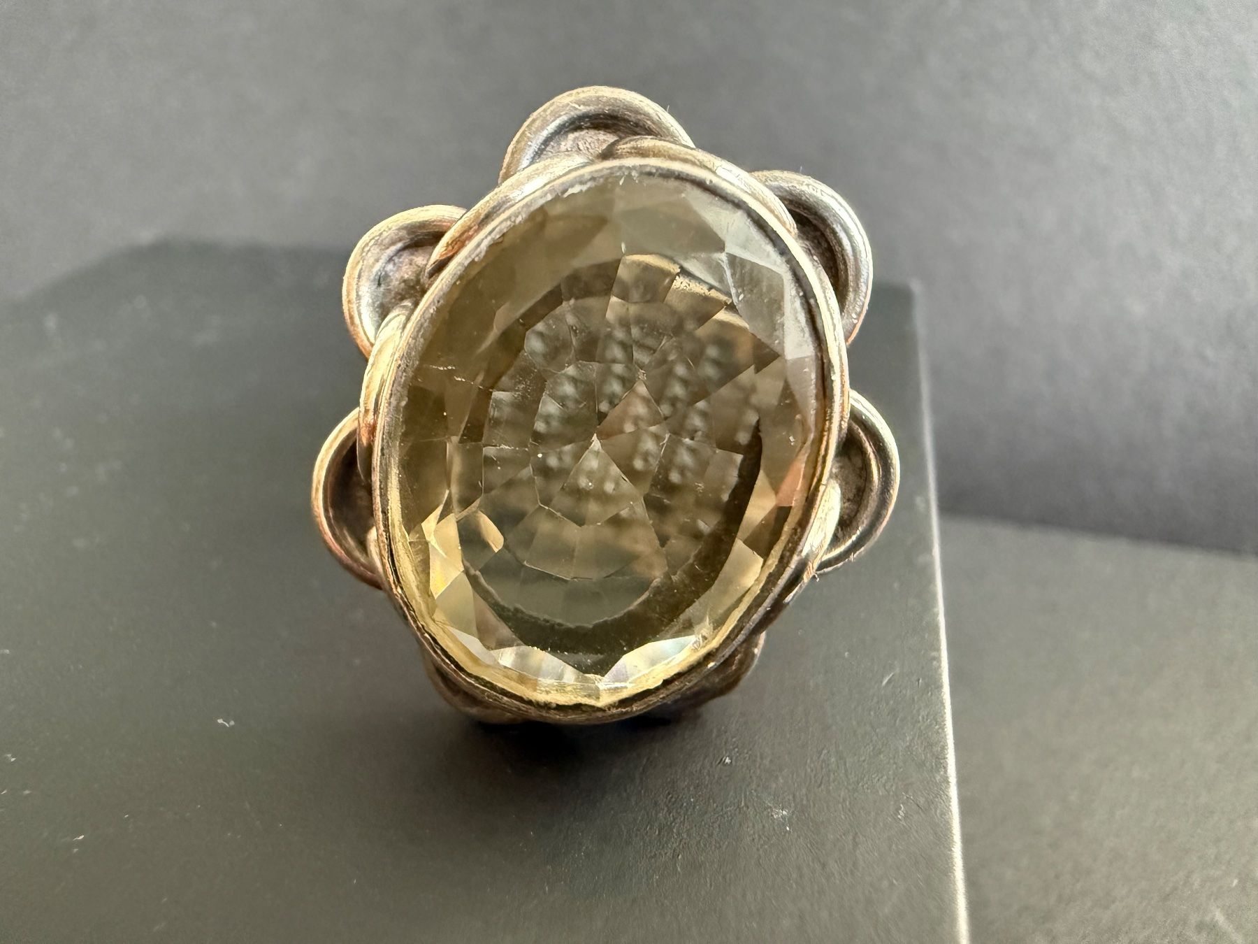 Anelli: Massiver Silber Ring mit Citrin 925 – Usato da Spiegel b. Bern venduto da Rogger72 1