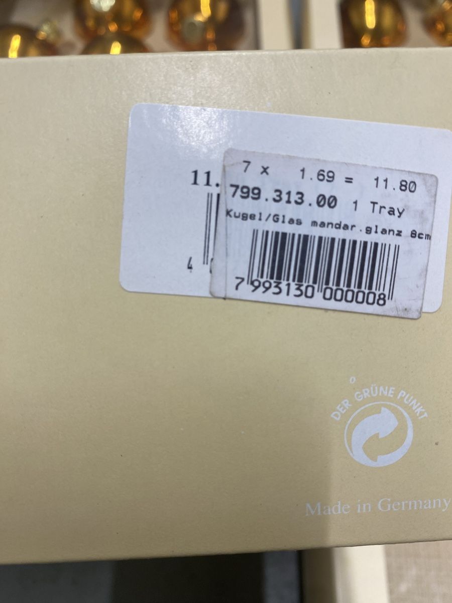 Alle Dekorationen: Weihnachtskugeln Inge-Glas 8cm Mandarin glänzend – Gebraucht aus Zollikon von Dory11 2