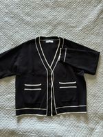 Cardigan Mango noir & blanc