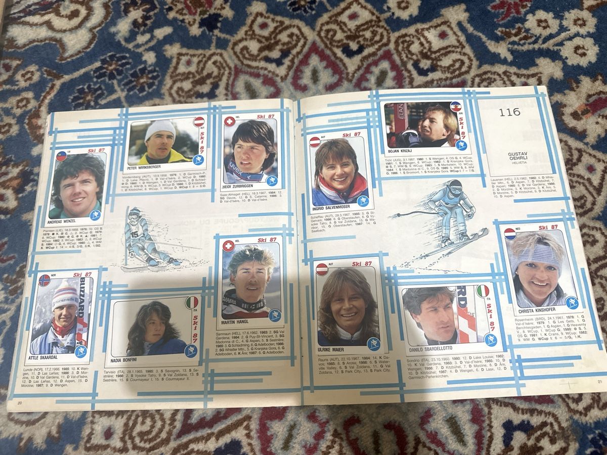 Panini Album: Album Ski 87 Panini  – Usato da Bellinzona venduto da Ti.belli 6