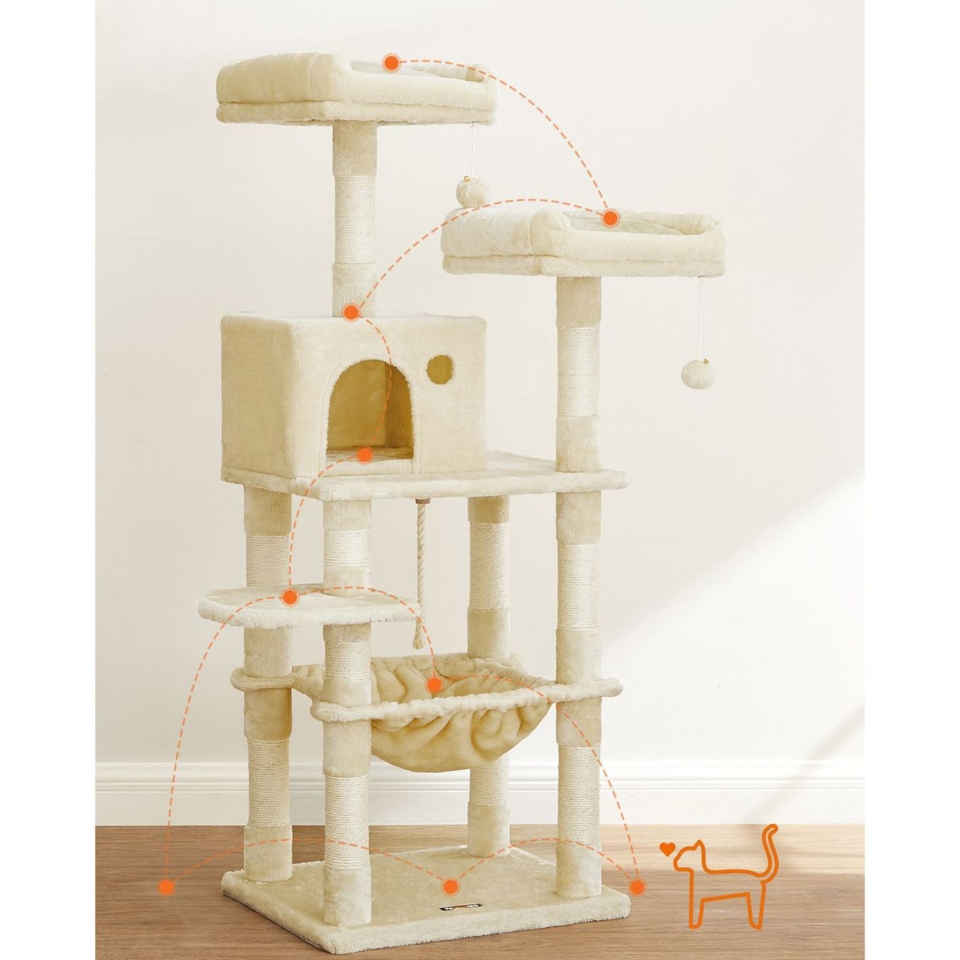 Tiragraffi: Kratzbaum 143cm Stabiler Katzenbaum TRAVIS – Nuovo (secondo la descrizione) da Lachen SZ venduto da MAMORU-MOEBEL 2