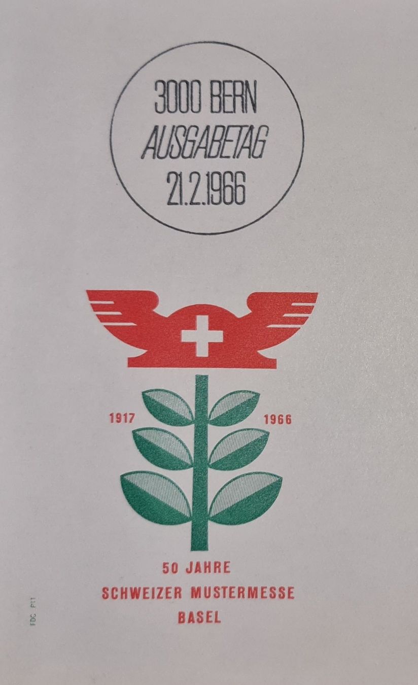 Tutti i francobolli: 50 Jahre Schweizer Mustermesse Basel – Nuovo e nell'imballaggio originale da Lyss venduto da rochen54 2