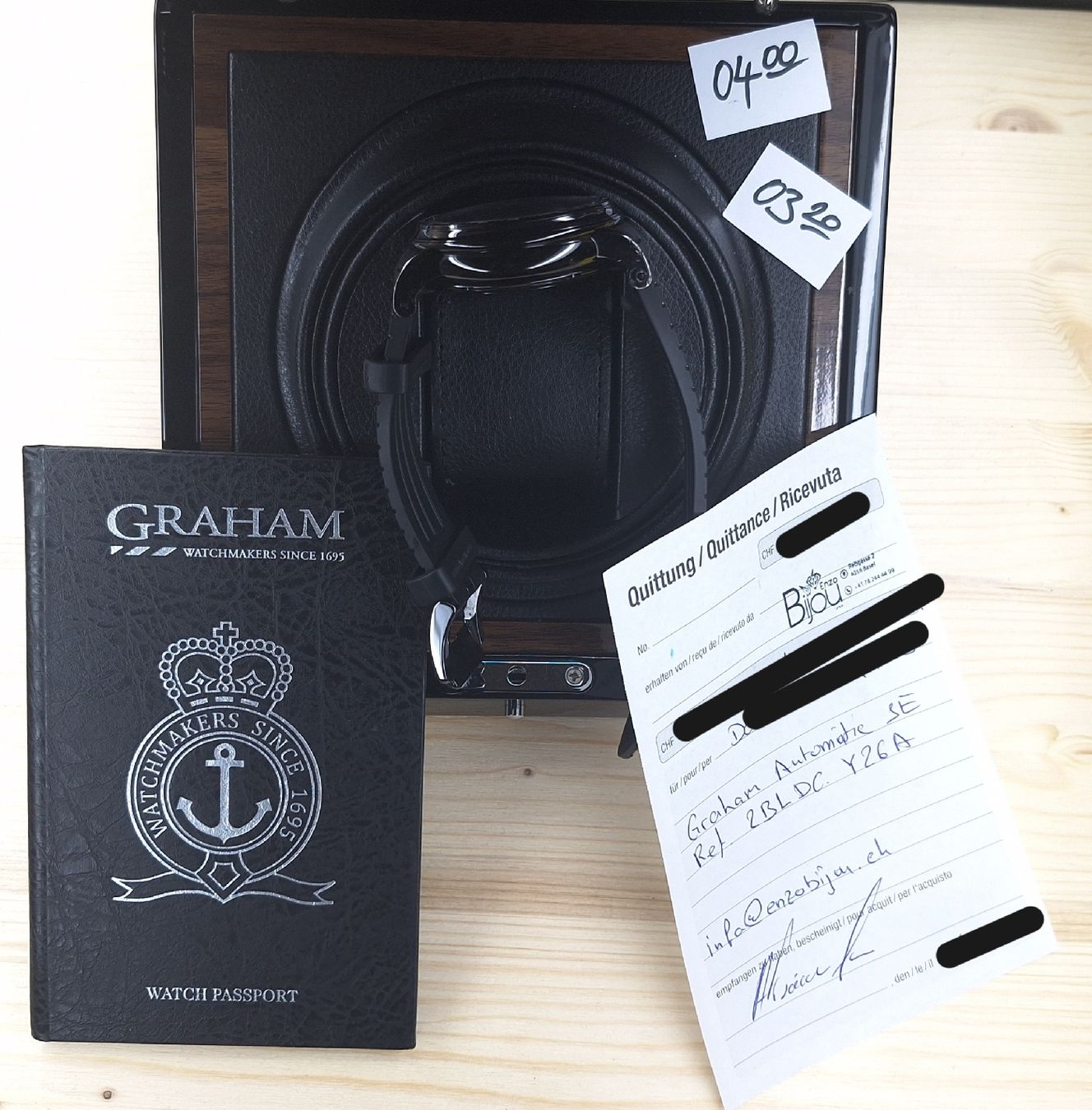 Graham Orologi: Graham Silverstone Stowe Chronograph Special E. -Nr. 02x/100 – Usato da Basel venduto da ChaDav 8