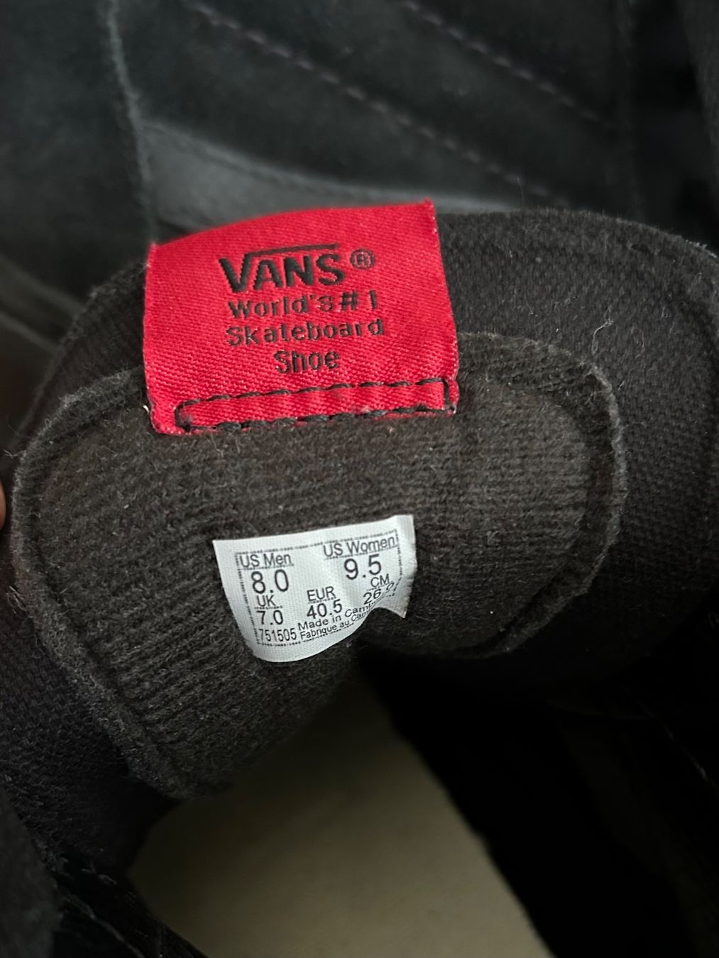 Vans Scarpe da uomo: Vans noires 40.5 – Usato da Marin-Epagnier venduto da hibiscus26 3