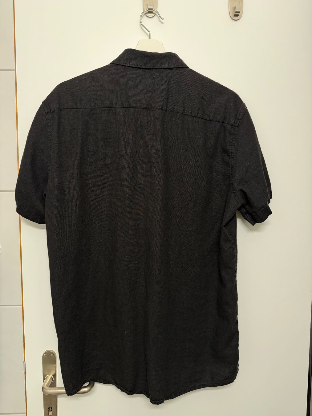 Camicie: Solid - SDALLAN LINEN MIX - Hemd - true black – Usato da Langenthal venduto da Laesu 1
