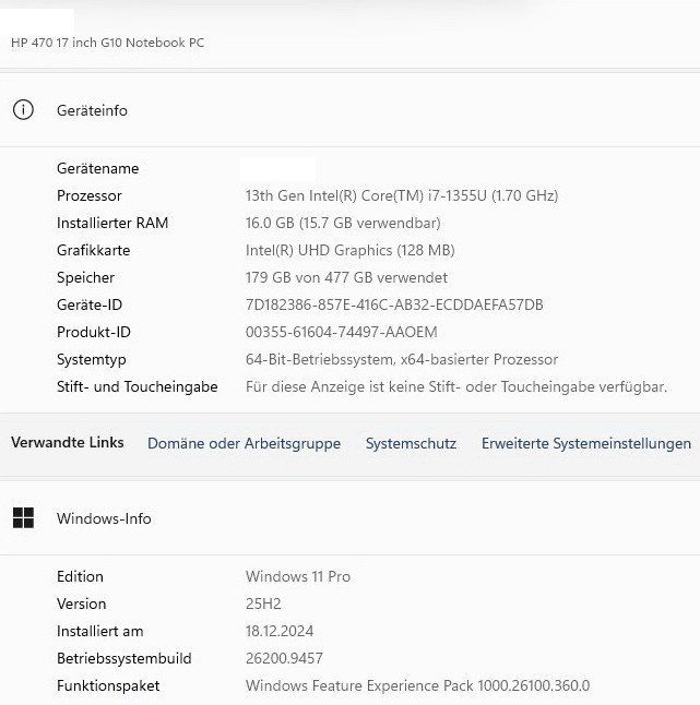 Hewlett Packard Notebook: HP Probook 470 G10 – Usato da Bonau venduto da Fcc500 3