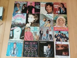 Schallplatten Sammlung 16 Stk. 7 Zoll Platten divers gute...