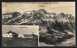 Hundwil, Hundwilerhöhe, Gasthaus, Panor