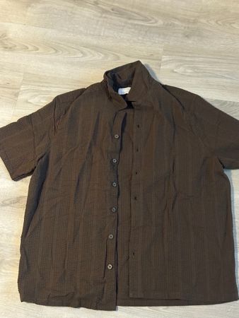 Braunes Primark Kurzarmhemd, Grösse XL