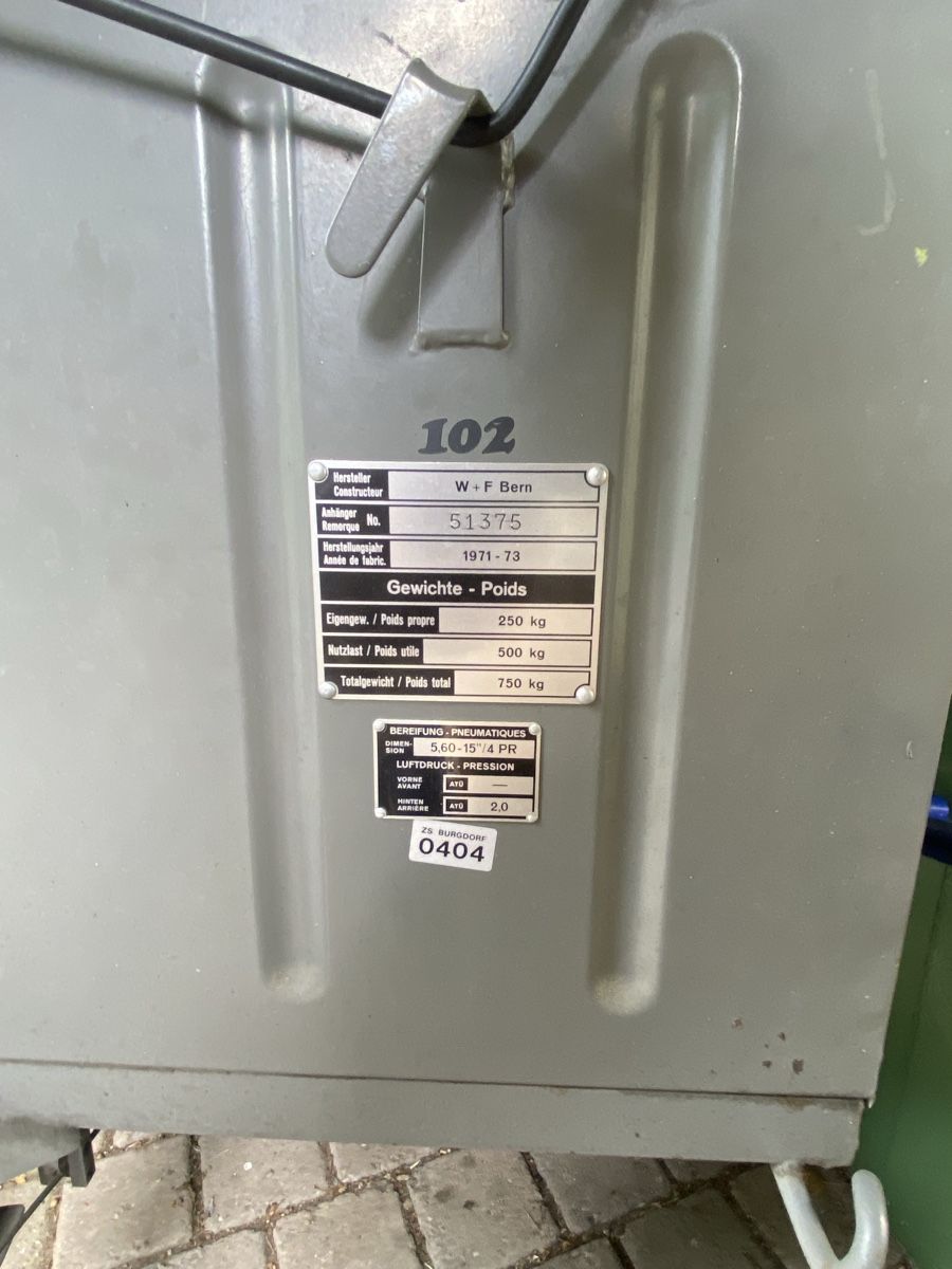 Anhänger: Anhänger 750Kg – Gebraucht aus Biel/Bienne von dim_9bml 7