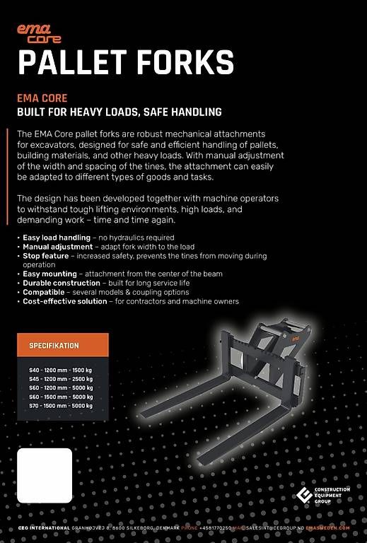 Pinze: Pallet Gabel für Bagger Anbau – Usato da Lungern venduto da FlyDrummer 3